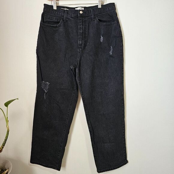 EUC UNIVERSAL THREAD VINTAGE STRAIGHT DARK WASH SIZE 14/32REGULAR WOMENS - Picture 1 of 16